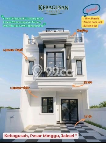 Rumah Mewah LB 200m2 Siap Huni Desain Elegan di Kebagusan, Jakarta Selatan Rumah Mewah LB 200m2 Siap Huni Desain Elegan di Kebagusan, Jakarta Selatan