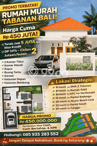 Rumah Minimalis LB/LT 38m2/70m2 Dijual di Bongan, Tabanan Rumah Minimalis LB/LT 38m2/70m2 Dijual di Bongan, Tabanan