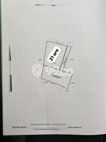 Tanah untuk Disewa di Badung Luas 2100m2 Tanah untuk Disewa di Badung Luas 2100m2