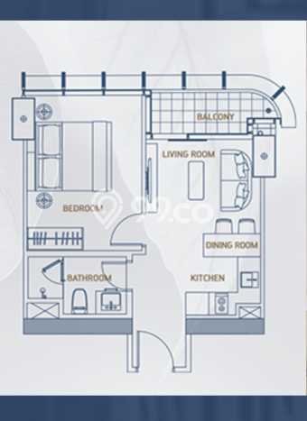 Dijual Apartemen di Jakarta Selatan 1 Kamar & 1 Kamar Mandi, Luas 45m2 Dijual Apartemen di Jakarta Selatan 1 Kamar & 1 Kamar Mandi, Luas 45m2