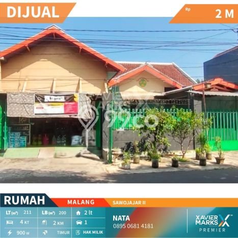 Bisa KPR! Rumah , Malang, LT 211m2m² LB 200m2m² Bisa KPR! Rumah , Malang, LT 211m2m² LB 200m2m²