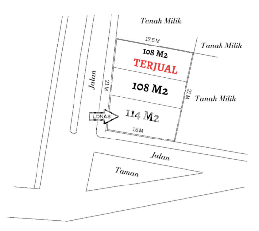 Tanah Area Prospektif di Cimahi Selatan, Luas 108m2m², Akses ke Fasilitas Umum Tanah Area Prospektif di Cimahi Selatan, Luas 108m2m², Akses ke Fasilitas Umum