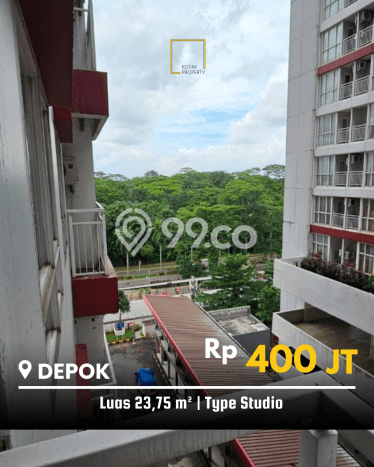 Dijual Apartemen 0 KT 1 KM di Margonda Luas 23m2 Dijual Apartemen 0 KT 1 KM di Margonda Luas 23m2