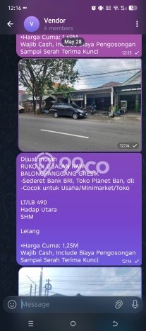 Unit Ruko Dijual di Balongpanggang Gresik Luas Bangunan 490m2 Unit Ruko Dijual di Balongpanggang Gresik Luas Bangunan 490m2