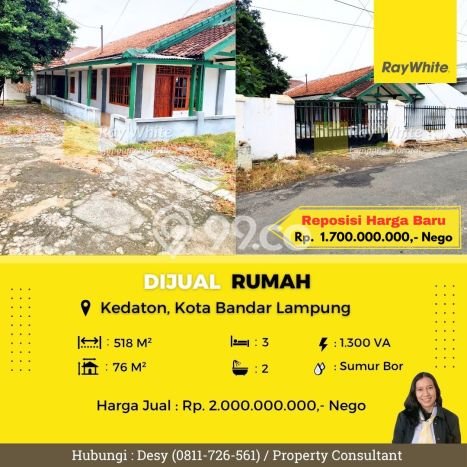 Dijual Rumah Minimalis Bagus Punya 3 KT di Kedaton Bandar Lampung - Dijual Rumah Minimalis Bagus Punya 3 KT di Kedaton Bandar Lampung -