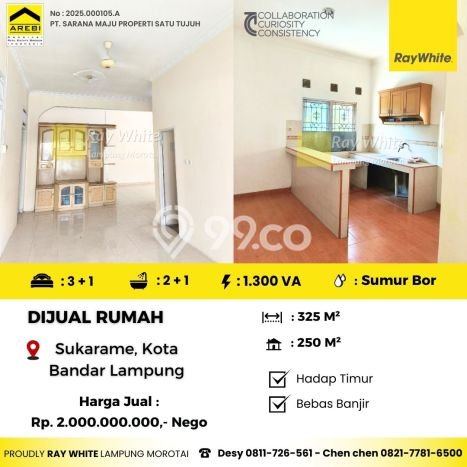 Jual Rumah Favorit Siap Huni LB 250m2 di Sukarame, Bandar Lampung Jual Rumah Favorit Siap Huni LB 250m2 di Sukarame, Bandar Lampung