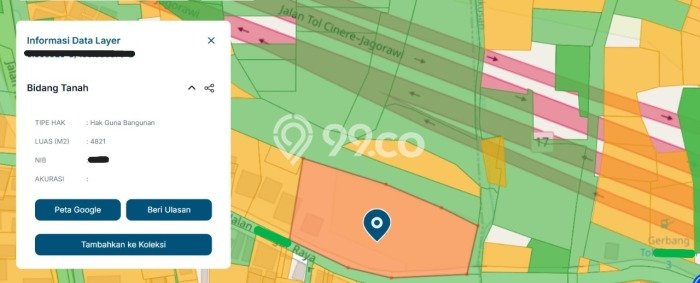 Tanah Kawasan Kukusan, Luas 4821m², Area Strategis, Lingkungan Asri, Kontur Datar Tanah Kawasan Kukusan, Luas 4821m², Area Strategis, Lingkungan Asri, Kontur Datar