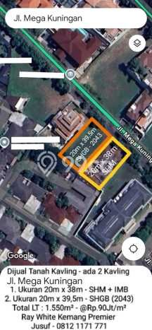 Dijual Tanah Lokasi Mega Kuningan, Jakarta Selatan Seluas 1550m2 Dijual Tanah Lokasi Mega Kuningan, Jakarta Selatan Seluas 1550m2