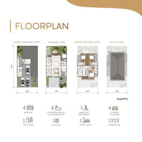 Ready to Use! Luxury House LT 282m2 Desain Modern di Jakarta Garden City Ready to Use! Luxury House LT 282m2 Desain Modern di Jakarta Garden City