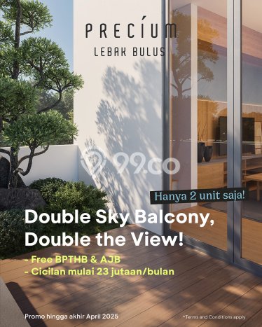 For Sale! Premium House LT 90m2 Desain Modern di Lebak Bulus For Sale! Premium House LT 90m2 Desain Modern di Lebak Bulus