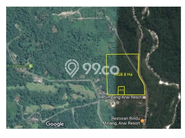 Dijual Tanah 92000m2 di Bukittinggi, Bukittinggi Dijual Tanah 92000m2 di Bukittinggi, Bukittinggi