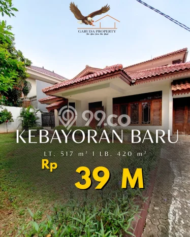 For Sale! Luxury House LT 517m2 Desain Elegan di Blok M For Sale! Luxury House LT 517m2 Desain Elegan di Blok M
