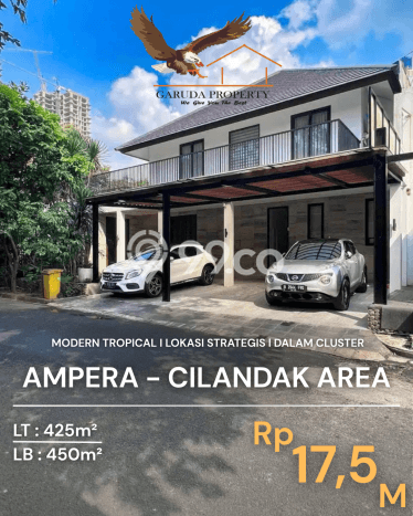 Rumah Mewah LB 450m2 Siap Huni Desain Elegan di Ampera, Jakarta Selatan Rumah Mewah LB 450m2 Siap Huni Desain Elegan di Ampera, Jakarta Selatan