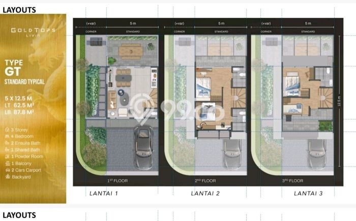 Rumah Minimalis 4 Kamar LT 62m2 di Tanjung Bunga Rumah Minimalis 4 Kamar LT 62m2 di Tanjung Bunga