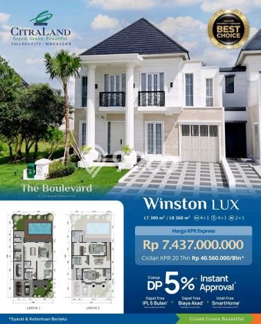 Rumah Elit LB 368m2 Siap Huni Desain Elegan di Citraland, Makassar Rumah Elit LB 368m2 Siap Huni Desain Elegan di Citraland, Makassar