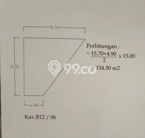Kavling Tanah untuk Dijual di Poris, Tangerang, Luas 149m2 Kavling Tanah untuk Dijual di Poris, Tangerang, Luas 149m2