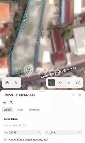 Tanah Kavling Dijual di Badung dengan Spesifikasi 1148m2 Tanah Kavling Dijual di Badung dengan Spesifikasi 1148m2