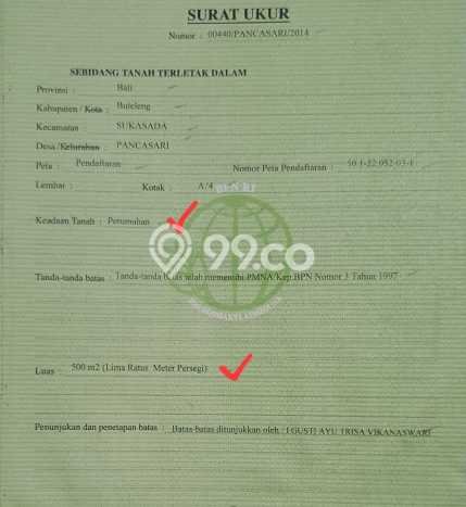Dijual Tanah 500m2 di Bedugul, Tabanan Dijual Tanah 500m2 di Bedugul, Tabanan