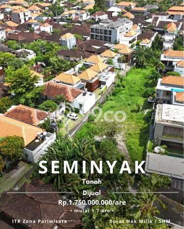 Tanah Dijual Area Strategis di Seminyak Badung 177m2 Tanah Dijual Area Strategis di Seminyak Badung 177m2
