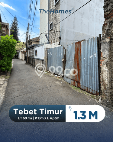 Tanah Kavling di Tebet Dijual dengan Luas 60m2 Tanah Kavling di Tebet Dijual dengan Luas 60m2