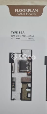 Apartemen Terawat Dijual di Bekasi Spesifikasi 0 KT, 1 KM Apartemen Terawat Dijual di Bekasi Spesifikasi 0 KT, 1 KM