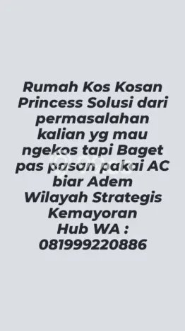 Kost Lengkap Strategis di Kemayoran Full Furnished Kost Lengkap Strategis di Kemayoran Full Furnished