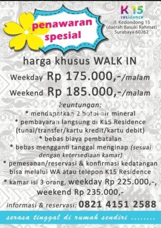Sewa Kost Strategis di Tegalsari Kondisi Bagus Full Furnished Sewa Kost Strategis di Tegalsari Kondisi Bagus Full Furnished