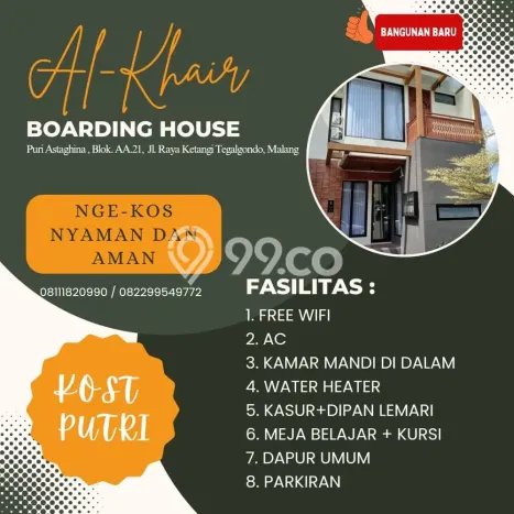Disewakan Kost Strategis di Karangploso Kondisi Bagus Full Furnished Disewakan Kost Strategis di Karangploso Kondisi Bagus Full Furnished