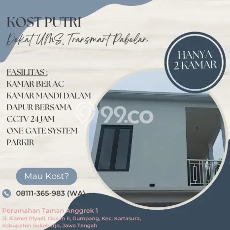 Untuk Disewa Kost di Kawasan Favorit Kartasura Bisa Survei Dulu Untuk Disewa Kost di Kawasan Favorit Kartasura Bisa Survei Dulu