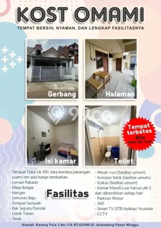 Kost Siap Huni di Pasar Minggu, Jakarta Selatan Kost Siap Huni di Pasar Minggu, Jakarta Selatan