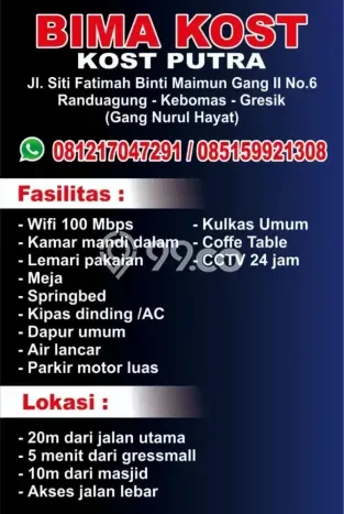 Kost Nyaman di Gresik, Gresik Cocok untuk Mahasiswa & Karyawan Kost Nyaman di Gresik, Gresik Cocok untuk Mahasiswa & Karyawan