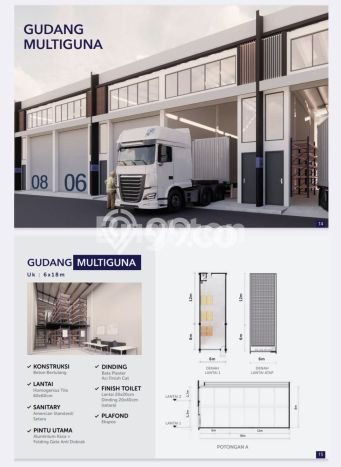 Gudang Paling Dicari LB 108m2 Dijual di Benda Gudang Paling Dicari LB 108m2 Dijual di Benda