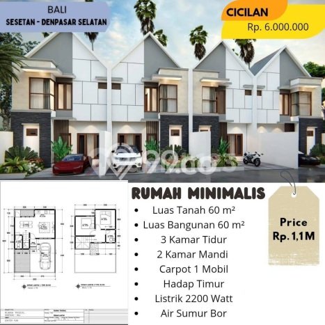 Rumah Minimalis 3 KT di Sesetan Denpasar Semi Furnished Rumah Minimalis 3 KT di Sesetan Denpasar Semi Furnished