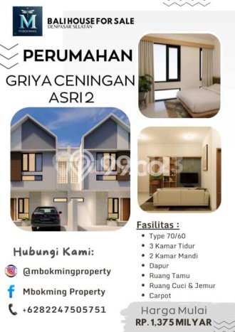For Sale Hunian Rumah Terawat 3 Kamar di Sesetan, Denpasar For Sale Hunian Rumah Terawat 3 Kamar di Sesetan, Denpasar