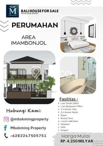 Hunian Mewah Siap Huni LT 130m2 di Denpasar Barat, Denpasar Hunian Mewah Siap Huni LT 130m2 di Denpasar Barat, Denpasar