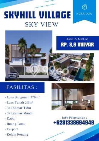 For Sale! Premium House LT 216m2 Desain Modern di Nusa Dua For Sale! Premium House LT 216m2 Desain Modern di Nusa Dua
