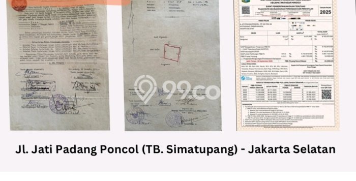 Tanah Dijual Lokasi Pasar Minggu, Jakarta Selatan dengan Luas Tanah 913m2 dan Status - Tanah Dijual Lokasi Pasar Minggu, Jakarta Selatan dengan Luas Tanah 913m2 dan Status -