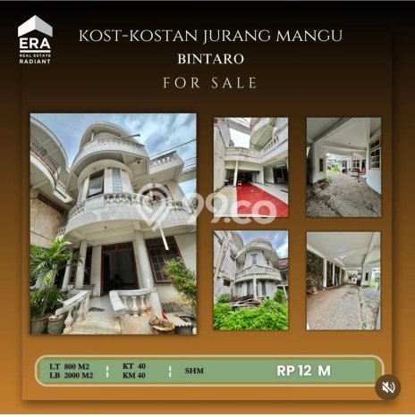 Kost Dijual Lokasi Strategis Bintaro Tangerang Selatan 40 Kamar Tidur Kost Dijual Lokasi Strategis Bintaro Tangerang Selatan 40 Kamar Tidur