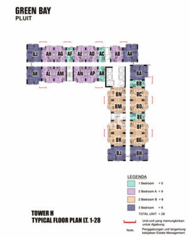 Siap Huni Apartemen 2 KT 1 KM di Pluit Luas 32m2 Siap Huni Apartemen 2 KT 1 KM di Pluit Luas 32m2