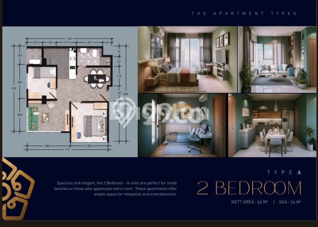 Untuk Dijual Apartemen 0 KT di Batam Luas 29m2 Untuk Dijual Apartemen 0 KT di Batam Luas 29m2