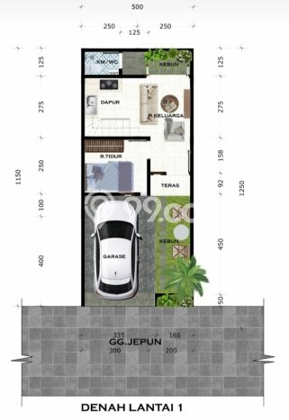 Hunian Cantik Minimalis Lb 100m2 di Denpasar Barat, Denpasar Hunian Cantik Minimalis Lb 100m2 di Denpasar Barat, Denpasar