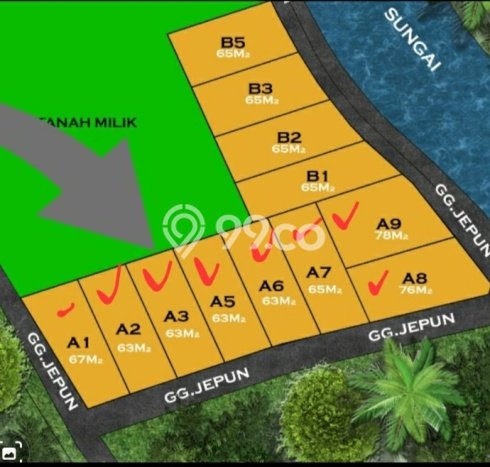Hunian Cantik Minimalis Lb 100m2 di Denpasar Barat, Denpasar Hunian Cantik Minimalis Lb 100m2 di Denpasar Barat, Denpasar
