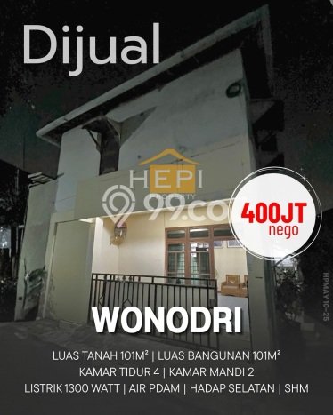 Rumah LT 101m2m² / LB 101m2m² di Kawasan Wonodri, Semarang Rumah LT 101m2m² / LB 101m2m² di Kawasan Wonodri, Semarang