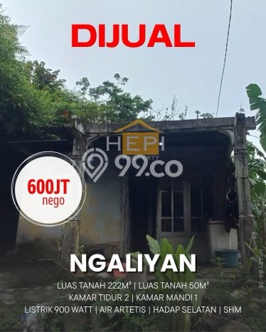 Dijual Rumah 2 Kamar Lokasi Ideal Bagus dan Strategis di Ngaliyan Dijual Rumah 2 Kamar Lokasi Ideal Bagus dan Strategis di Ngaliyan