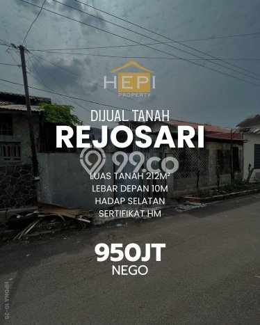 Tanah Dijual Area Strategis di Rejosari Semarang 212m2 Tanah Dijual Area Strategis di Rejosari Semarang 212m2