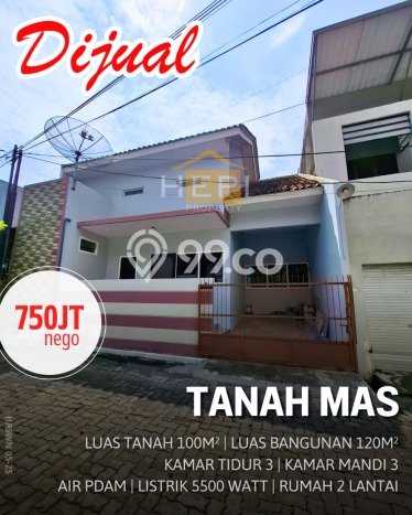 Dijual Hunian Rumah Nyaman 3 KT di Tanah Mas, Semarang Dijual Hunian Rumah Nyaman 3 KT di Tanah Mas, Semarang