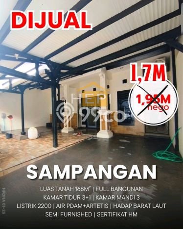 Rumah Modern 3 KT LT 168m2 di Sampangan Rumah Modern 3 KT LT 168m2 di Sampangan