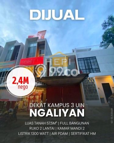 Ruko Dijual Lokasi Emas di Ngaliyan Luas 115m2 Ruko Dijual Lokasi Emas di Ngaliyan Luas 115m2