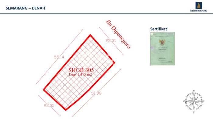 Lahan Kosong Dijual di Semarang dengan Area 1415m2 Lahan Kosong Dijual di Semarang dengan Area 1415m2