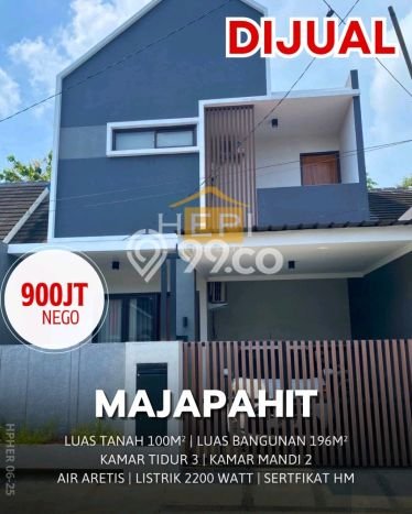 Rumah Modern 3 Kamar LT 100m2 di Majapahit Rumah Modern 3 Kamar LT 100m2 di Majapahit